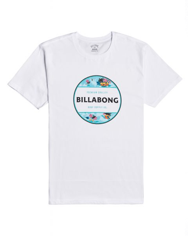 Billabong - Rotor Fill SS - White Tees & Tanks Wakehub Wakeboard Store