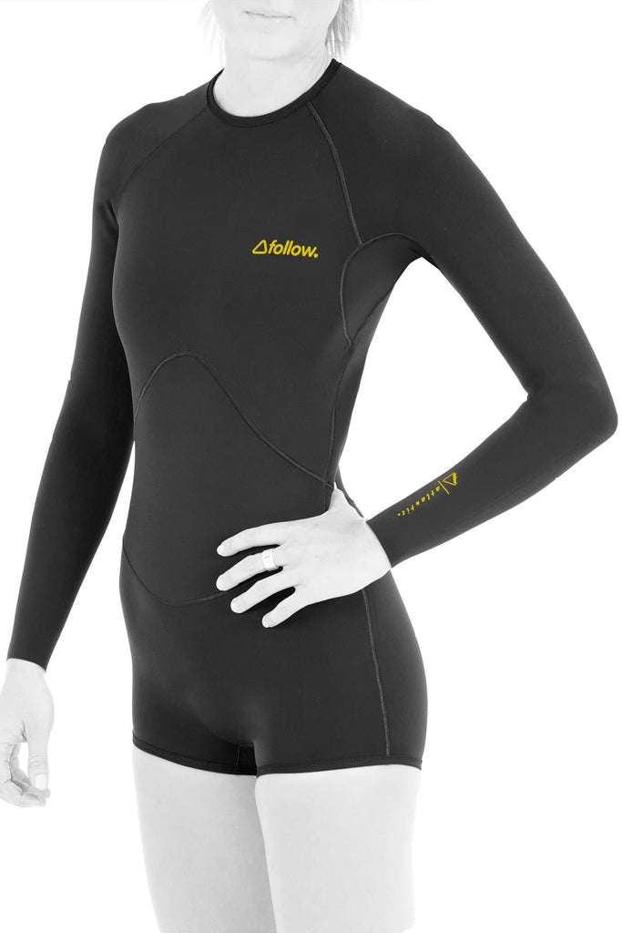 2021 Follow Atlantis Longsleeve Springy - 8/S - Wetsuits Wakehub Wakeboard Store 