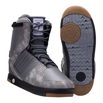 Hyperlite Freepress Mens Wakeboard Bindings Black/White 13 - Peach Frog