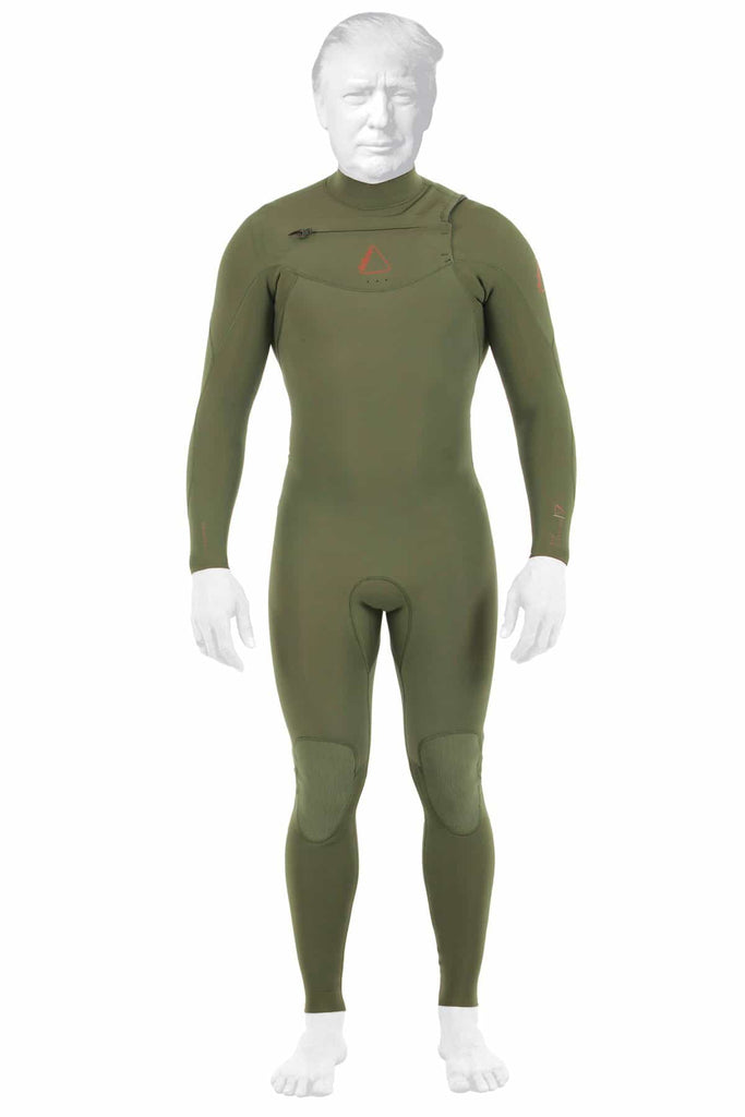 Follow Pro 3/2mm Sealed Steamer - S - Olive Wetsuits Wakehub Wakeboard Store 